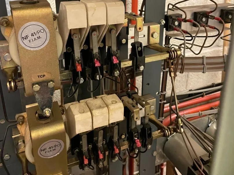 Schakelaars van een hoogspanningsinstallatie